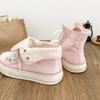 Fresh Women Canvas Shoes High Flat Canvas Sneakers Lace Up Student Black Sport Shoes Pink Girls Shoe Summer