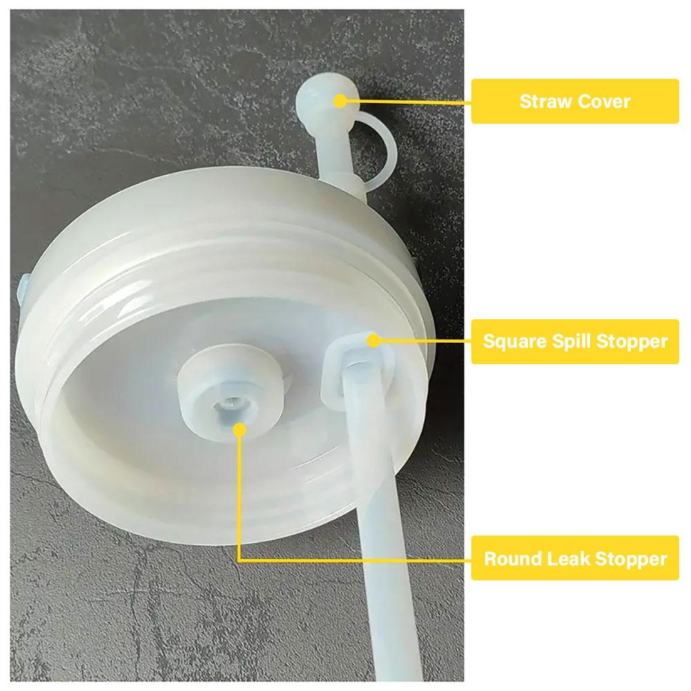Silicone World 6PCS/Set Silicone Spill Proof Stopper For Stanley Cup 1.0 2.0 Tumbler 40oz/30oz Straw Cap LeakStopper Accessories