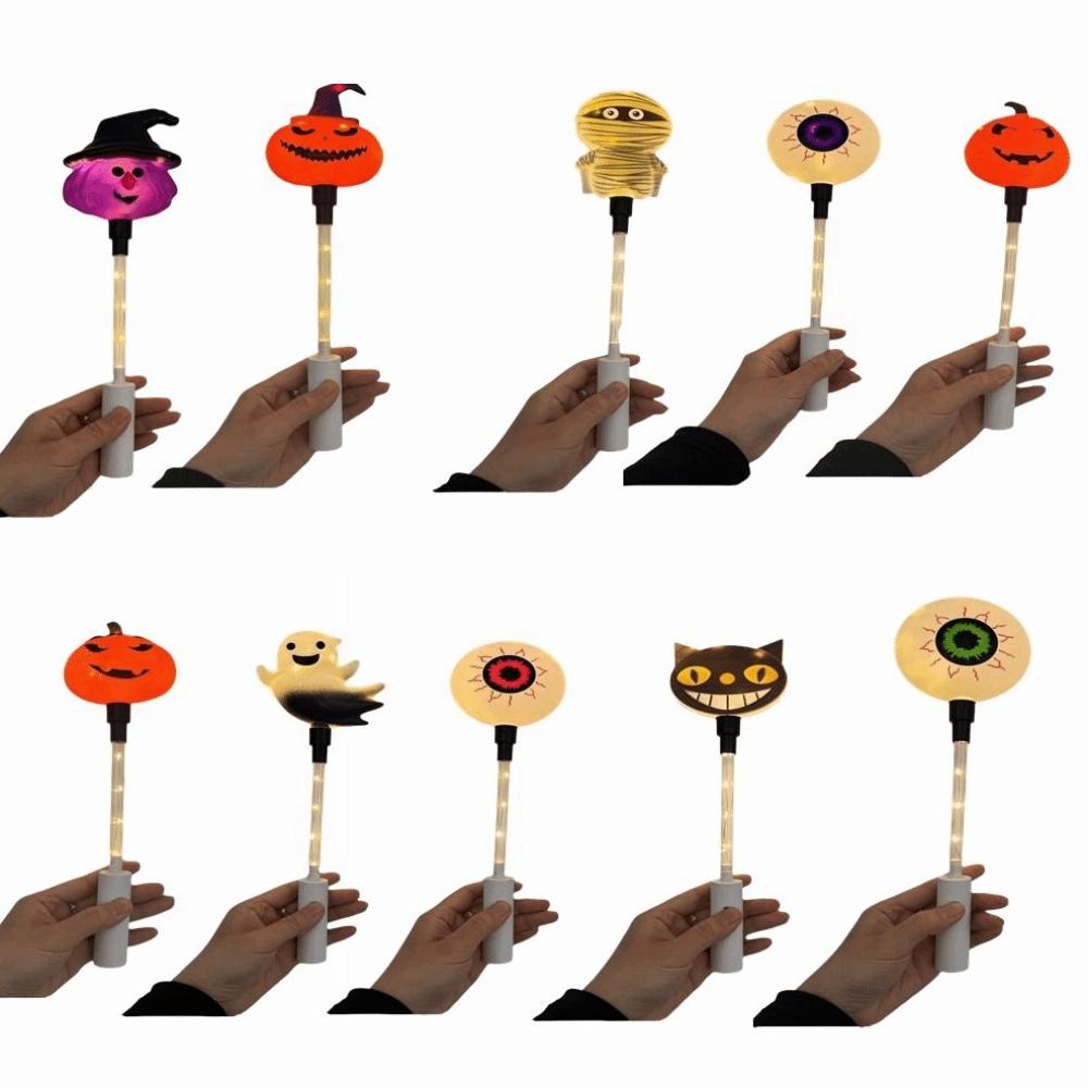 Ghost Halloween LED Glowing Stick Pumpkin Light Up Wand Party Light Stick Party Photography