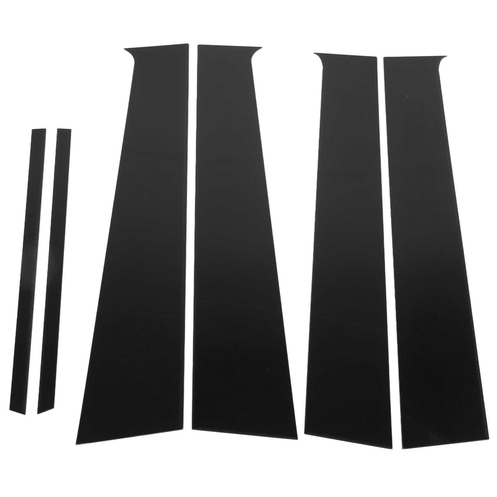 

6 шт. Накладки на стойки дверей и окон, глянцево-черные, замена молдингов стоек дверей для Almera Sunny