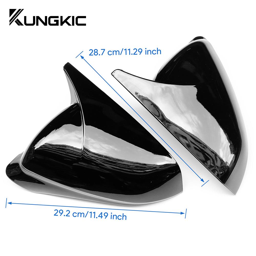 YJTX6 Rearview Mirror Cover For Seat Leon MK4 2020 2021-2023 2024 Cupra Formentor 2022-2024 Carbon Fiber ABS Glossy Black Mirror Cap