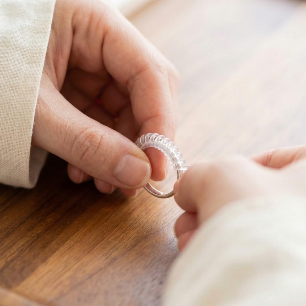 15/26Pcs Invisible Design Ring Size Adjusters Transparent Ring Tighteners Flat Bands