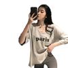 T-shirt Women's Short Sleeve Loose Style Korean Version of Summer New Student Letter Print Women's Top Women's Trend