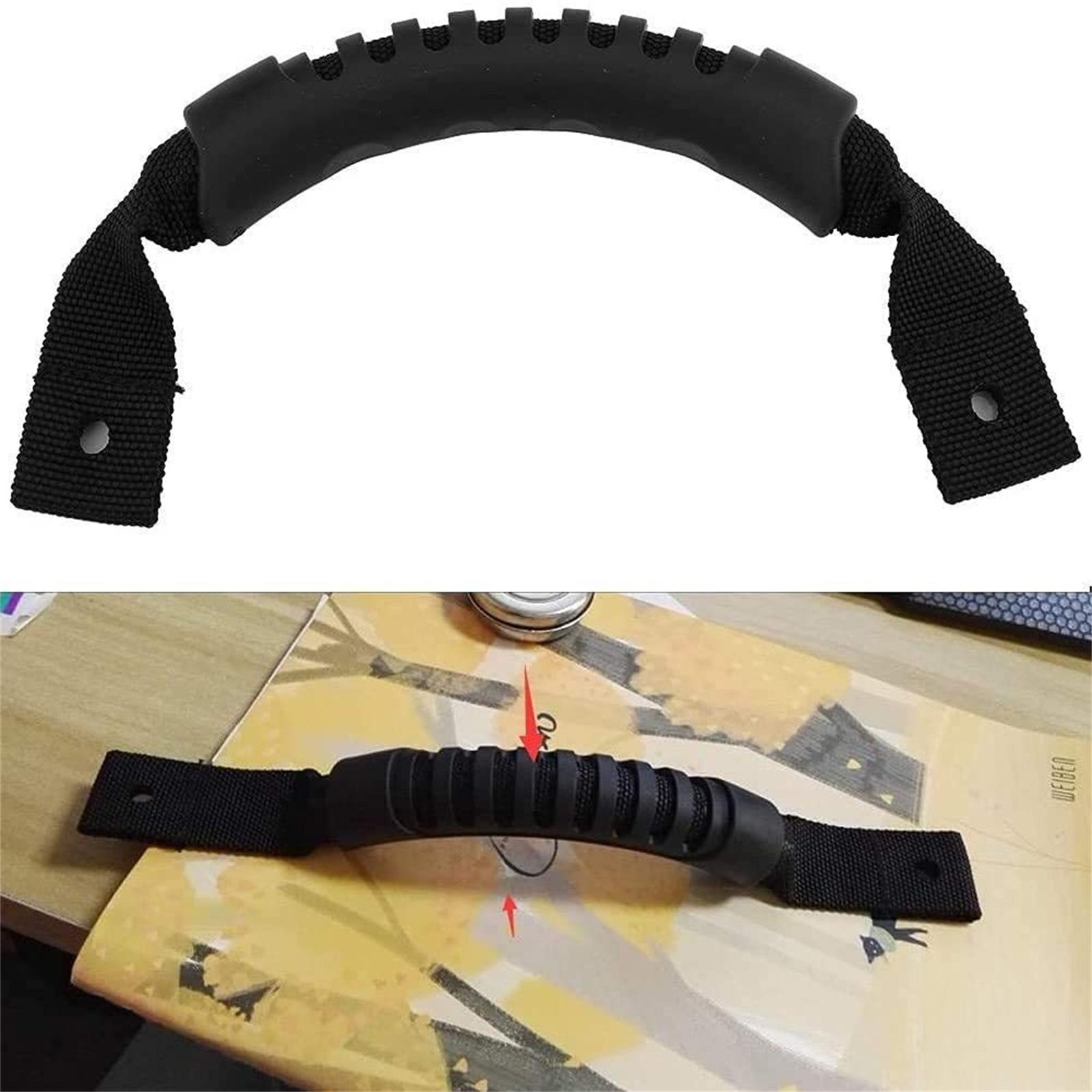 

Kayak Handlebar & Grip – Plastic Handles, Woven Strap Handles for Kayaks, Canoes & Kayaking Gear One Size чорний