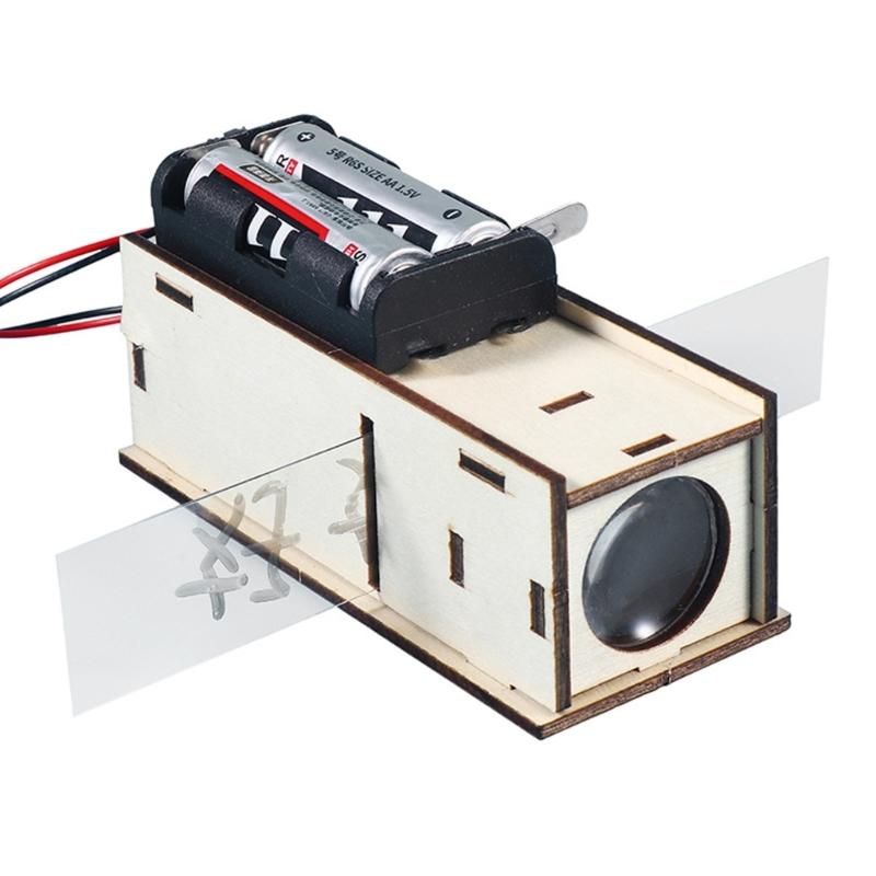 Handmade Assembled Model Kits Slide Projector Model Physics Toy Science Experiment Kits STEM Learning Toy for School