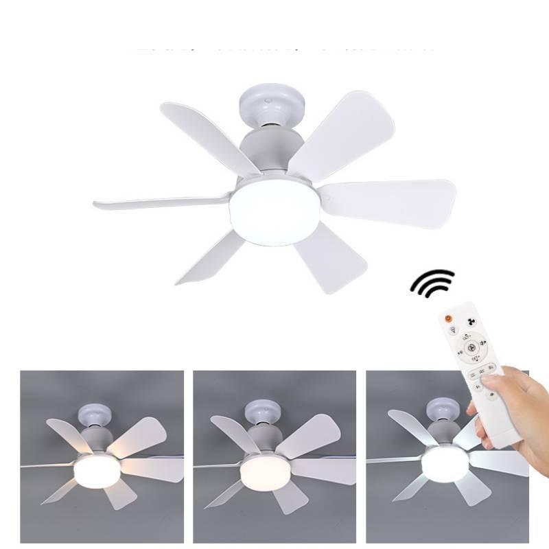 Modern Ceiling Led Fan Remote Control Light Dimmable Living Room Fan Tool Lamp