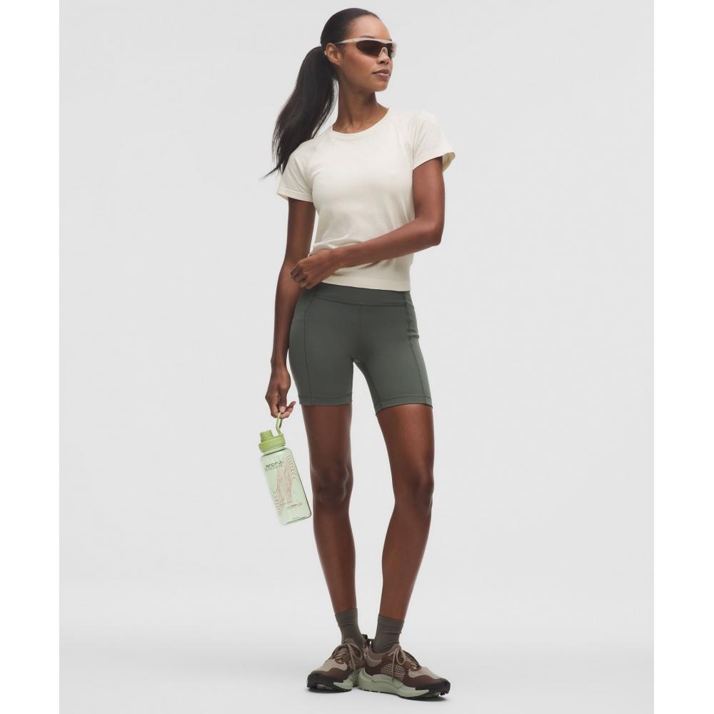 Lululemon Swiftly Tech Short Sleeve Shirt 2.0  Waist Length Diamond Drop Light Ivory