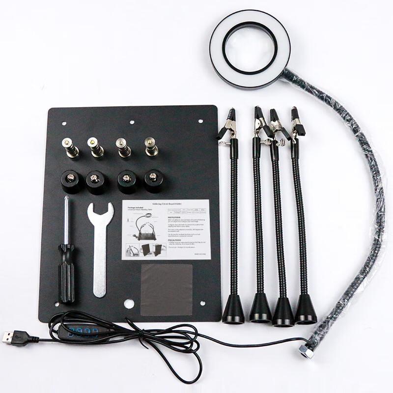 Shili De W608 Flexible Arm Desktop Magnifying Lamp