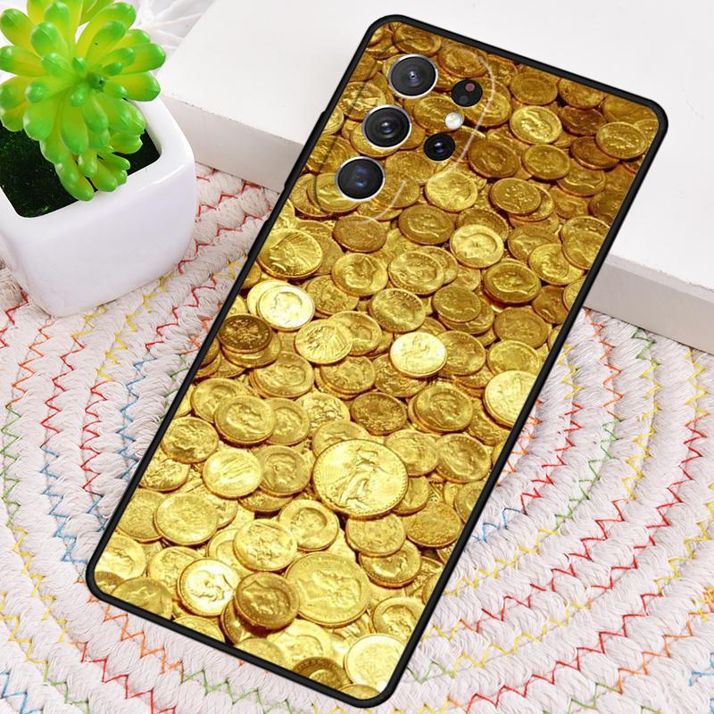 Switzerland Fine Gold soft TPU Phone Case For Samsung Galaxy note 10 pro S26 S25 S24 S23 S22 Ultra Plus S21 FE S20 Cover