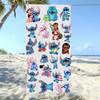 American Cartoon Figure Print Thick Microfiber Beach Towel Quick Dry Bath Blanket For Kids