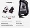 KAKTUS Carbon Fiber Car Key Case for BMW 18 Models 57 Series X1/X3 - Full Wrap Shell