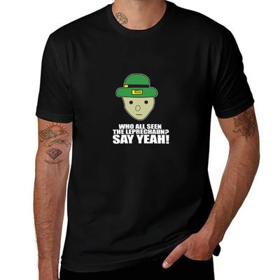 Wer hat den Kobold gesehen, sagt Ja! T-Shirt Baumwoll-T-Shirts hochwertige T-Shirts für Herren Packung Baumwoll-T-Shirt