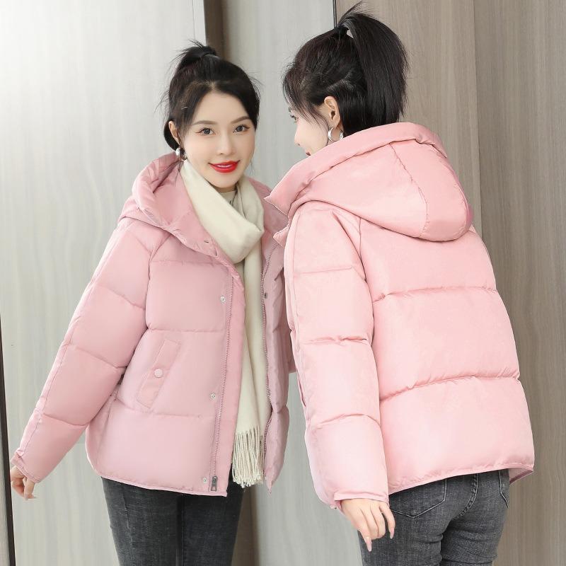 Women's short cotton-padded clothes, new winter loose down cotton clothes, thickened small bread clothes, and trendy jackets.
