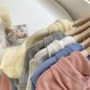 Mom See Series Tops Women's Waffle Cardigan Zipper Sweater Women's Autumn New Loose Student Jacket
