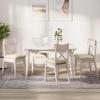 Seat Cushions 4 pcs Cream 40 x 40 cm Corduroy Fabric