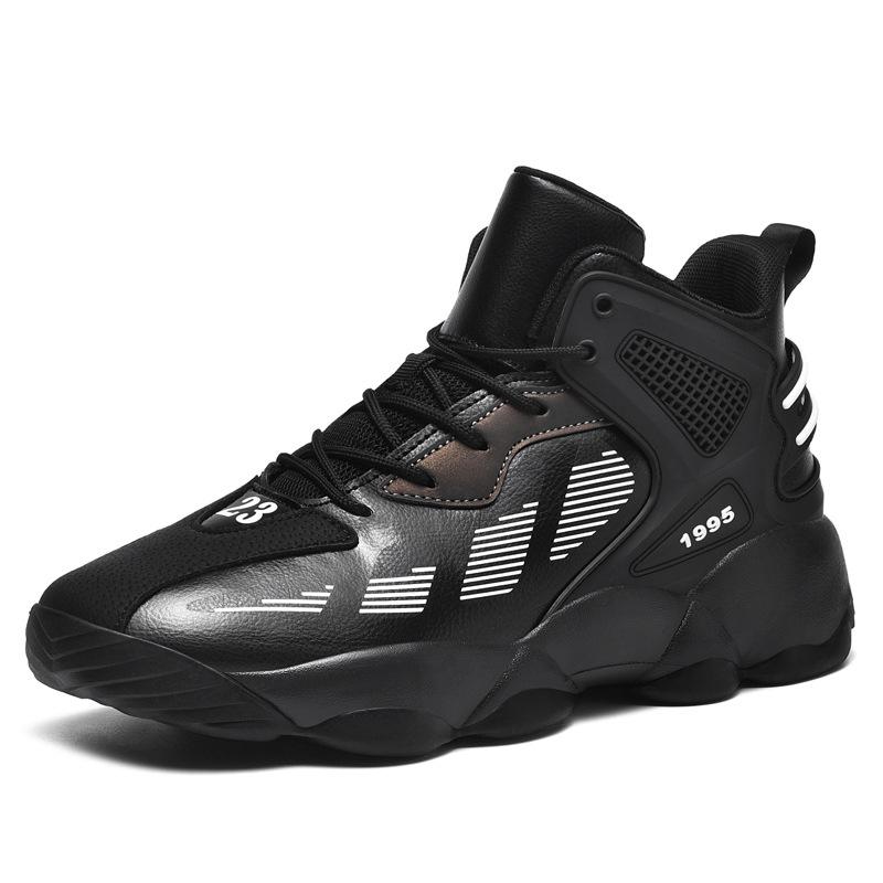 A 2025 live broadcast autumn high-top men's shoes lightweight sports running shoes men's actual basketball shoes dad shoes