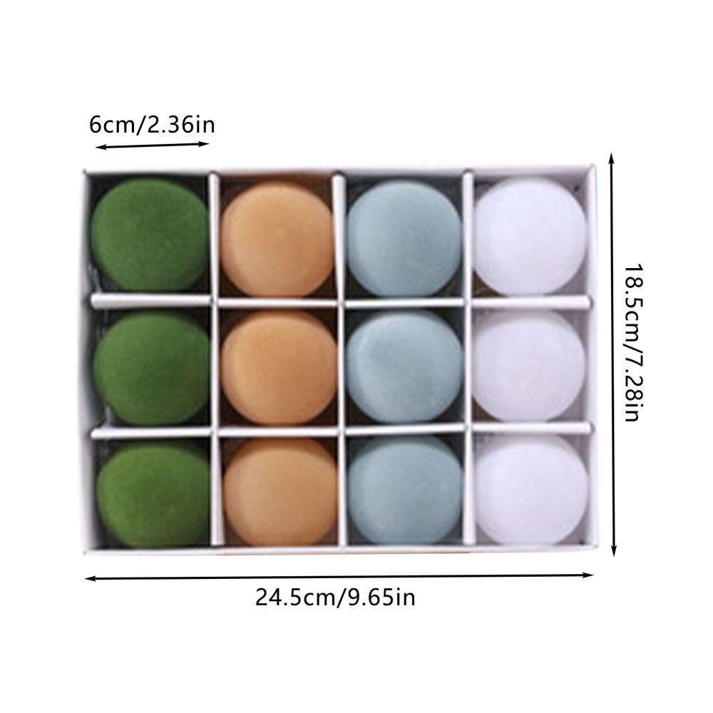 

Flocked Balls For Christmas 12pcs Christmas Celebration Balls Fashion Pendants Tree Pendants For Christmas Party Weddings Holida AS SHOW