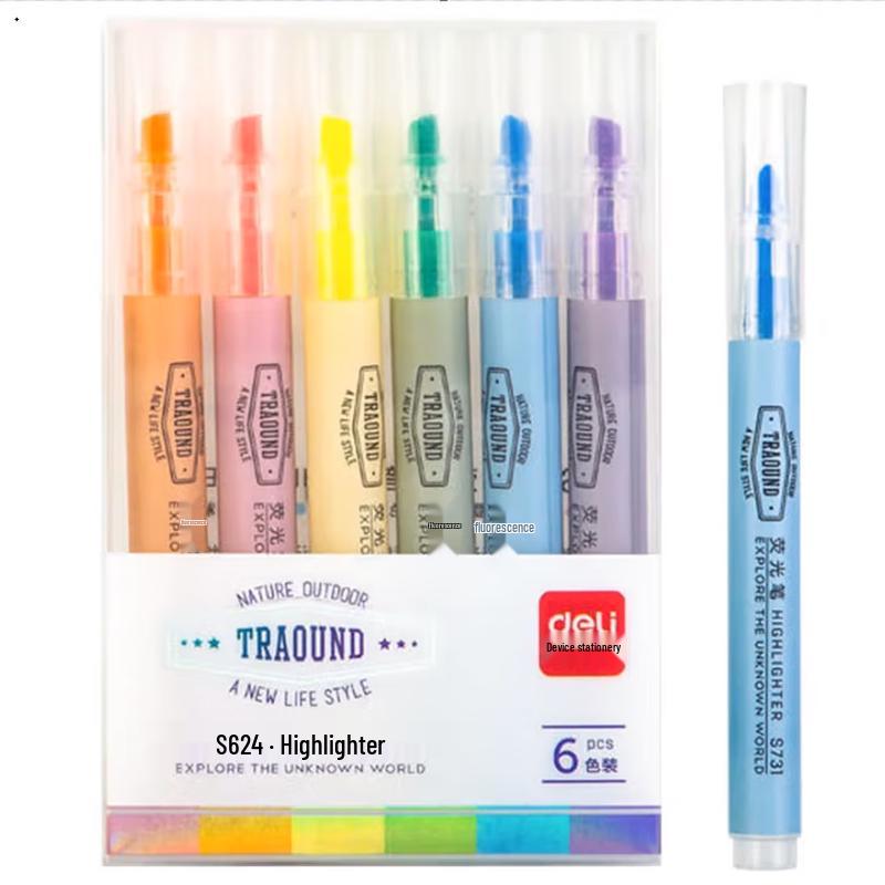 Deli S624 Highlighter Pen Set