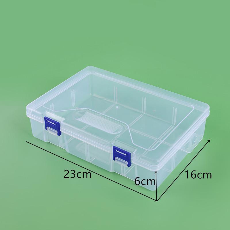 

Прозорий пластиковий ящик для зберігання інструментів і рибальського приладдя