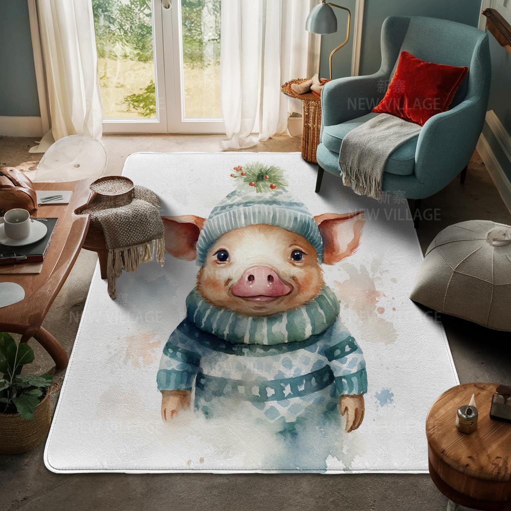 Koberec ke vchodu do domu Rohožka ke dveřím do domu Obývací pokoj Vana Koupelna Protiskluzové koberce s absorpcí vody vana Veselé Vánoce zima