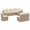 VidaXL Garden Lounge Set with Cushions 8 Pcs, Patio Sofas, Patio Furniture Set, Outdoor Furniture, Beige 3258446