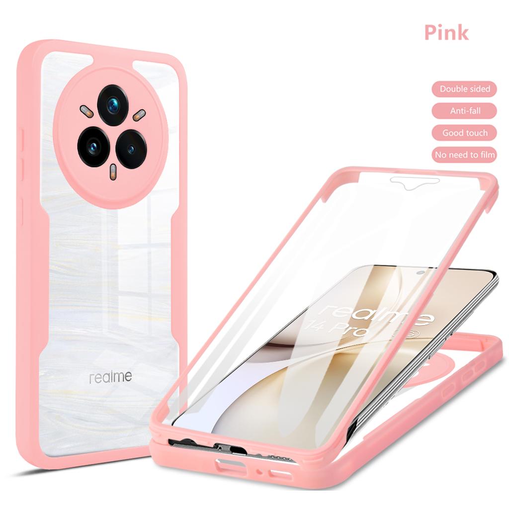Full Body Protection Shockproof Case for Realme 14 Pro 5G Pro+ Plus Protective Cover Clear Fundas Coque Capa
