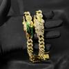 Hip Hop Hipster Diamond Bracelet Cuban Chain Full Diamond Chain Jewelry
