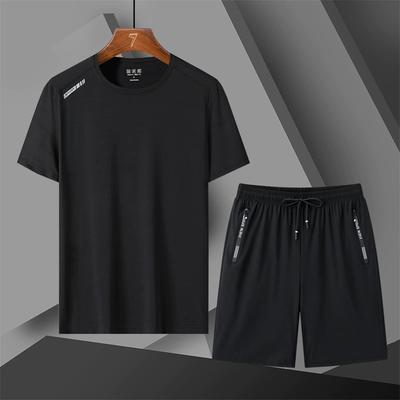 Sommer-Shorts aus Eisseide, kurzärmelig, für Herren, große Größe, schnelltrocknend, Paar-Shorts aus Eisseide, fünf Punkte