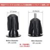 Samcos Bar End 1 Aluminum Alloy Stable Bicycle/Motorcycle Plugs/Caps, Pair, Material, Removable, Anti-Slip, Lightweight, Durable, (Black)