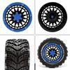 4pcs 90mm Rubber Tires Wheels for MJX 16207/16208 HBX 16889 SCY 16101/16102 Traxxas 1/16 Summit E-Revo ARRMA Mini Kraton
