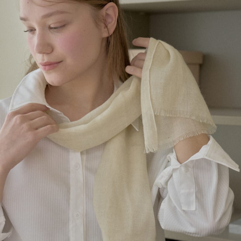 RaJu Natural Fringe Scarf_7 Color