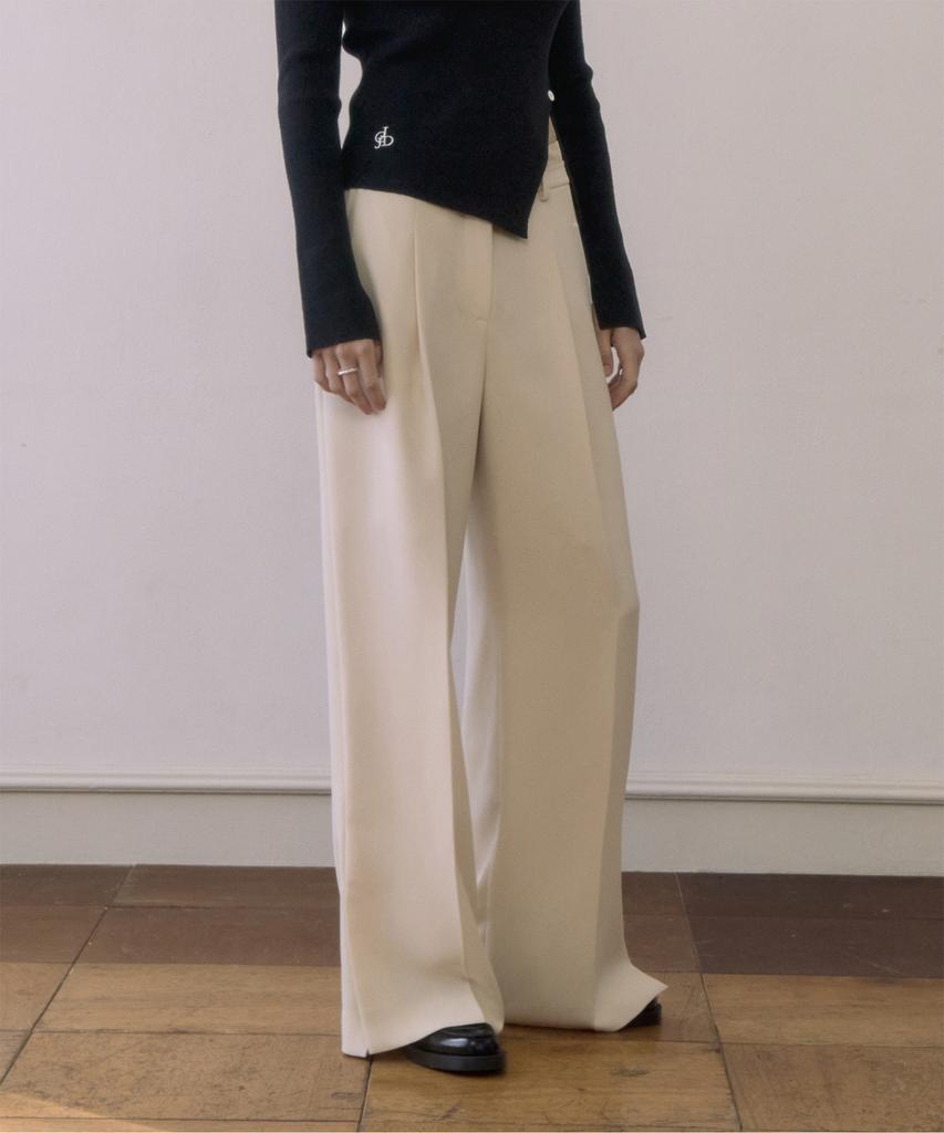 JUCYJUDY Contrast Waist Wide Pants Jzpt124A