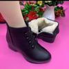 New Wedge Heel Boots, Thin Ankle Boots, Fleece Comfortable Cotton Shoes, Versatile Boots, Women's Shoes