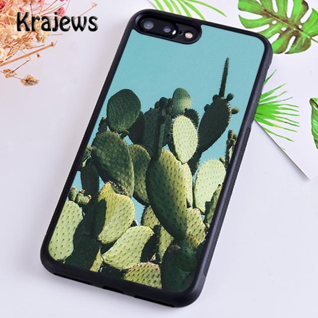 Krajews Cute Cactus Hug Summer Phone Case Cover For iPhone 14 5 6s 7 8 Plus X XR XS 11 12 13 Pro Max Samsung Galaxy S21 S22ultra