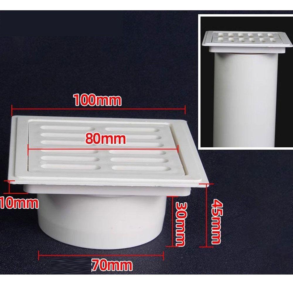 

Квадратний Вставний Білий Фільтр-Сітка для Душового Зливу Квадратний Підлоговий Злив Кухня 1Pc-2