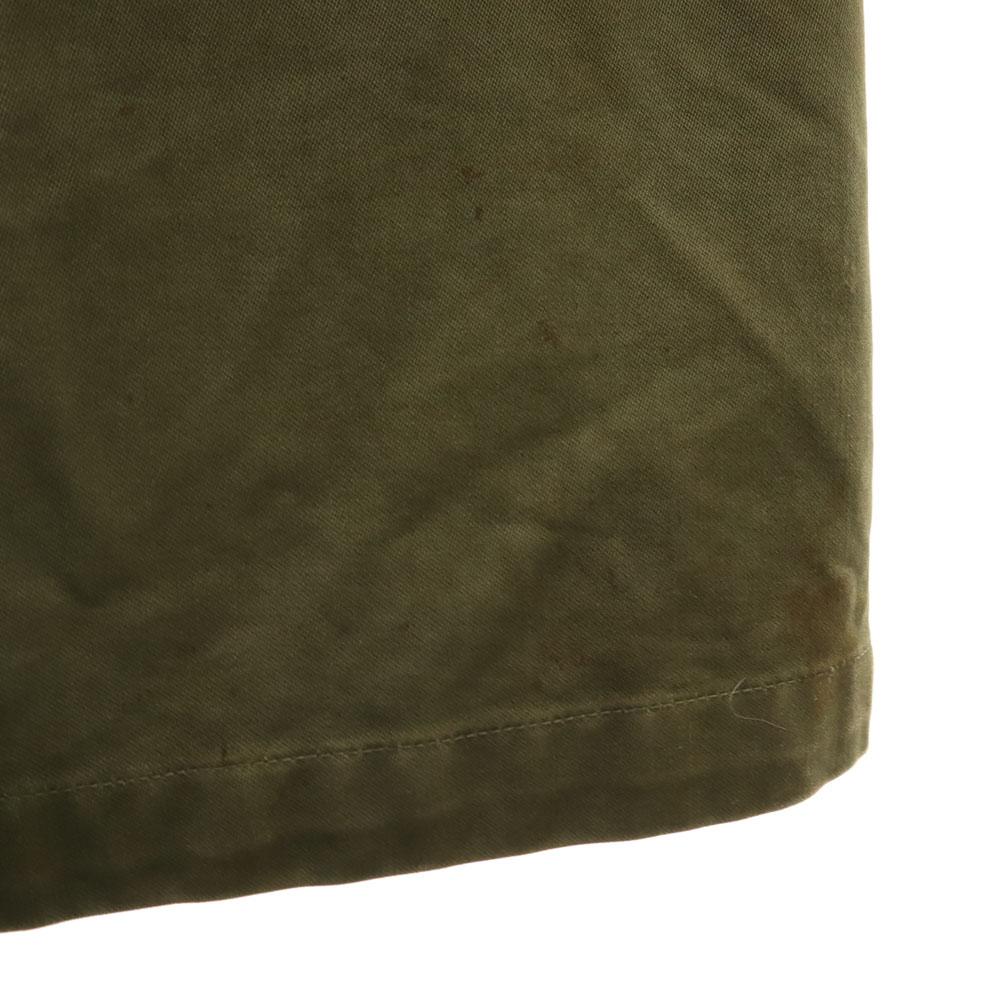 US ARMY 50s Long Sleeve Over- Coat L Khaki Military Men's Used