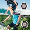 No-brand Men's 100m Water Resistant Multifunction Sports Watch with Stopwatch, Calendar, Dual Time, and 12- or 24-Hour Display