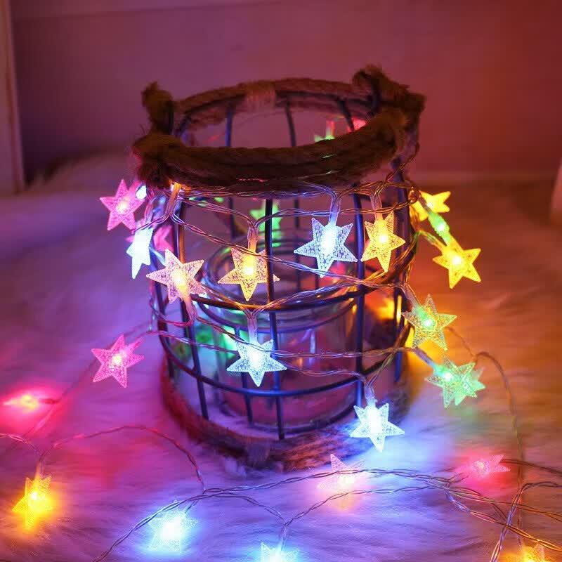 Colorful LED Star String Lights