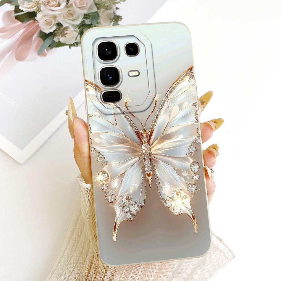 For Infinix Note 50 Pro+ Cute Cat Flower Cartoon Phone Case For Infinix Note 50 Pro Plus X6856 Shockproof Soft Silicone Bumpers