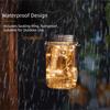 30LED Solar Fairy Lights Solar Charging Hanging Outdoor Lights Mason Jar Lid Lights  Porch Patio