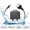 DC12V 2A Adapter Camera Power Supply Waterproof EU Plug Power Adapter AC100V-240V Input Black Camera Charger Outdoor