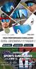Sports Mirror Blue UV With Inner Frame for White Frame x Blue Lens [Gorix] Sunglasses, Anti-Fog Sunglasses, Lens, (GS-ANTIFOG32) [UV400, Protection]