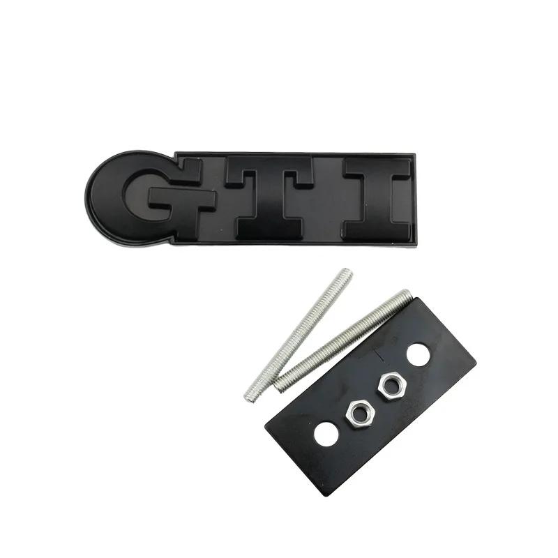 3D Metal GTI Badge Car Front Grille Emblem for Volkswagen VW Caddy Golf 5 6 7 8 GTD Polo Jetta Passat B5 Tiguan Touran MK3 MK5 RJ4