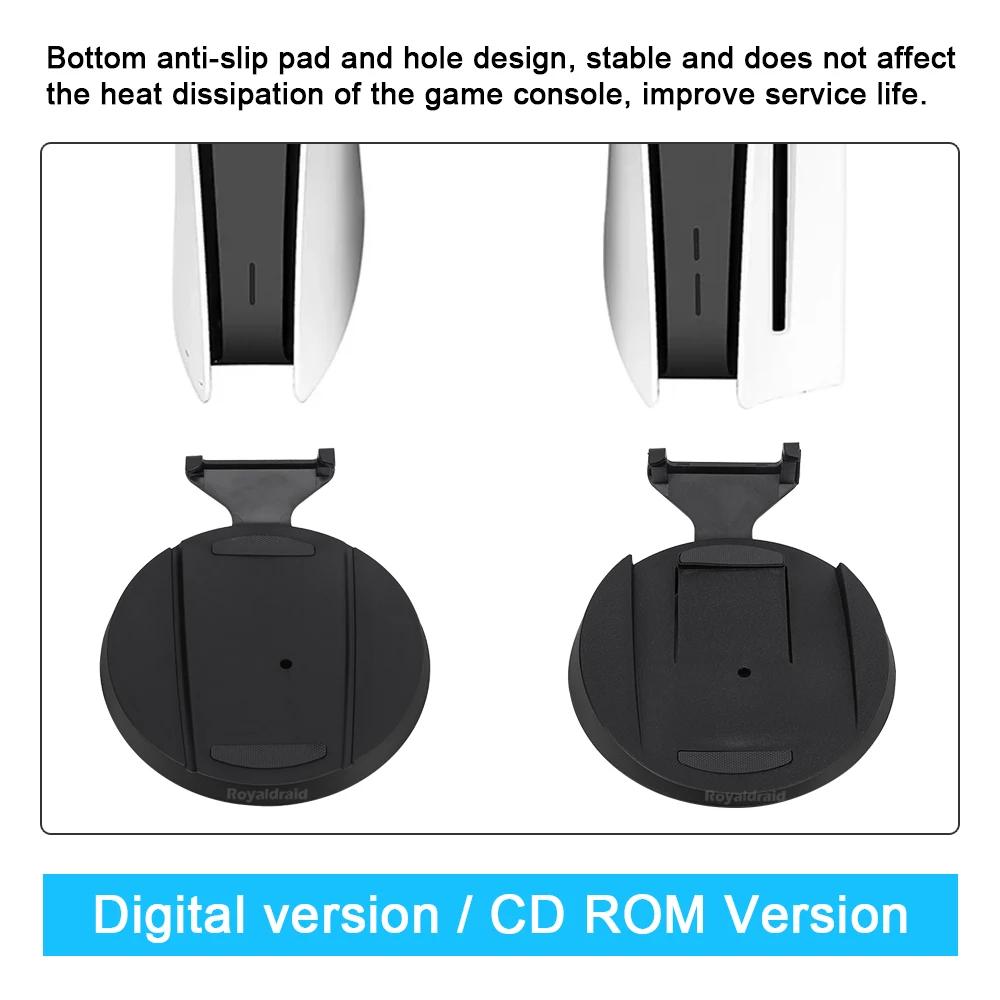 Originalus 2IN1 vertikalus stovas laikiklis konsolės doko tvirtinimo pagrindas su varžtu PS5 konsolei CD ROM/skaitmeninei versijai