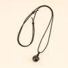 Koai 18mm Obsidian and 16mm Howlite Yin and Yang Lucky Pendant Necklace Set for Men and Women