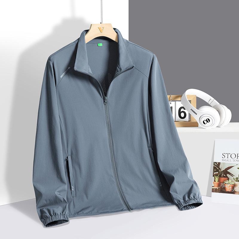 Men's Lightweight UV Protection Ice Silk Jacket - Summer Breathable Sun Protection Coat