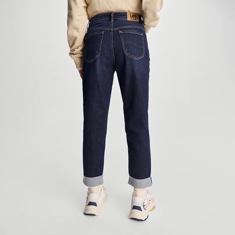 Lee 411 Women's High-Waist Straight Leg Brushed Jeans