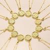 Zodiac Symbol Copper Gold-Plated Pendant Necklace for Couples