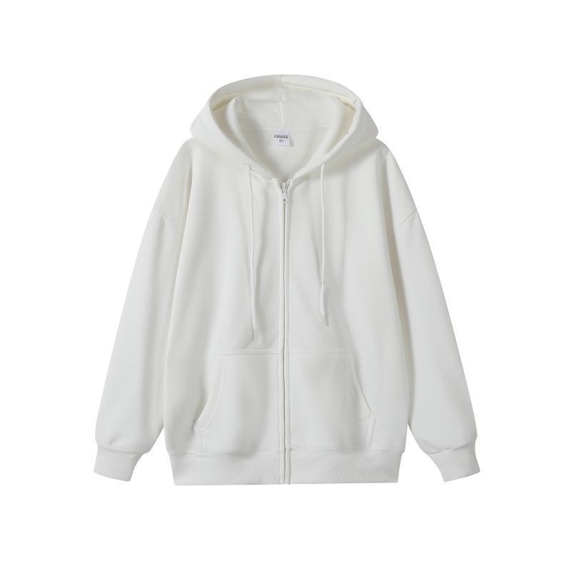 Mens Oversized Heavyweight 450g Fleece-Lined Crewneck Sweatshirt Loose Fit Drop Shoulder Solid Color American Style