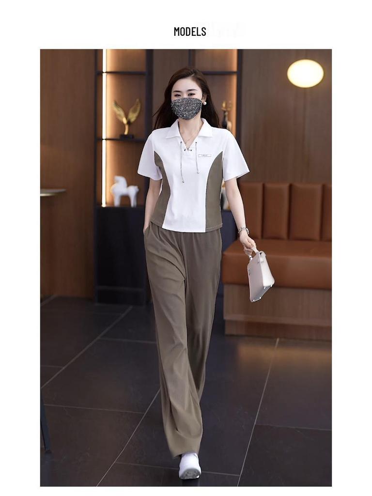 2024 Summer Women's Stylish Slimming Plus Size Two-Piece Set